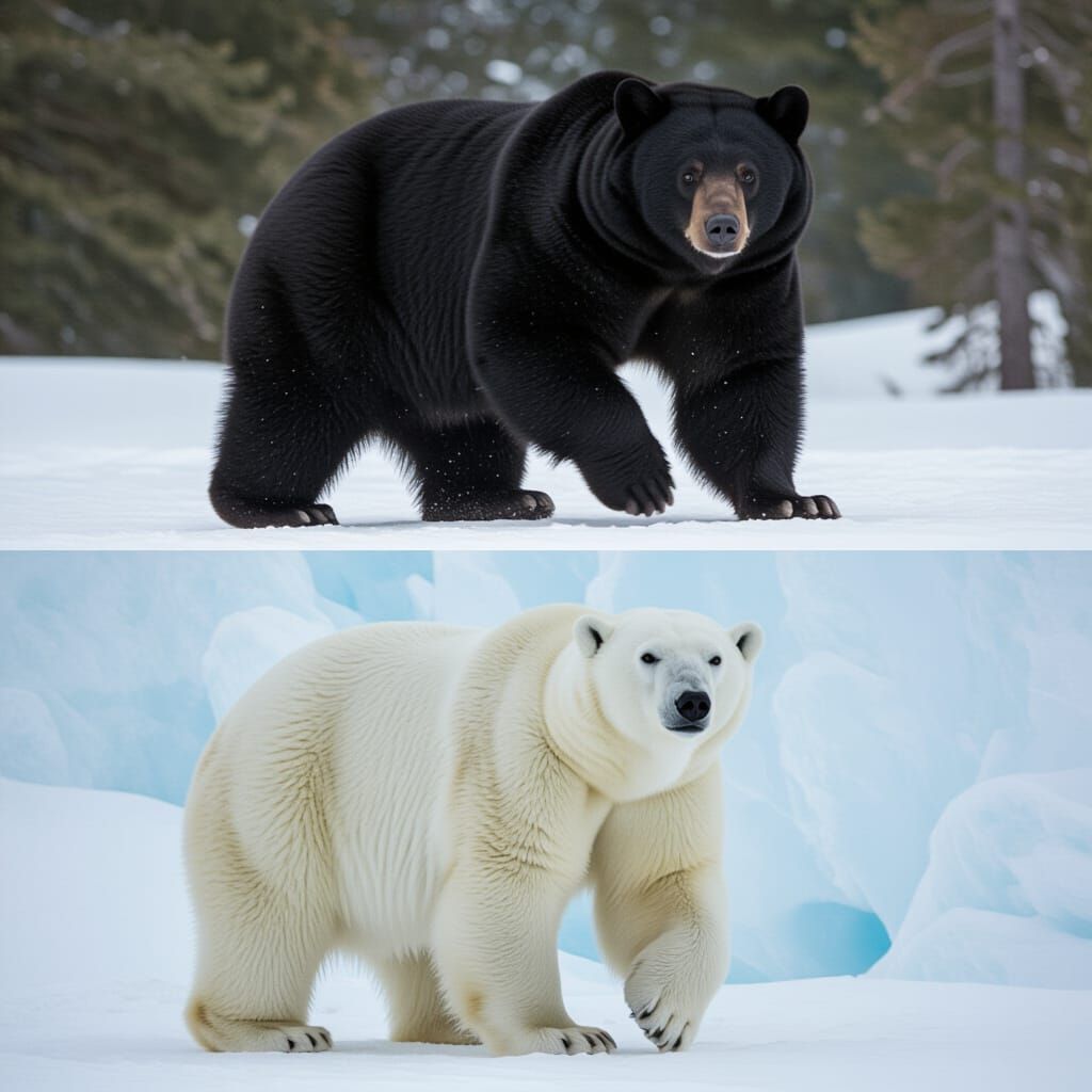 Hybrid Bear: Black, Grizzly, and Polar Mix