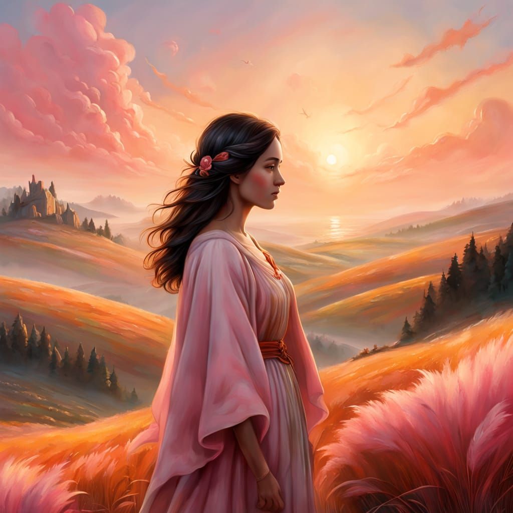 Whimsical Fantasy Portrait in Dreamy, Golden Light