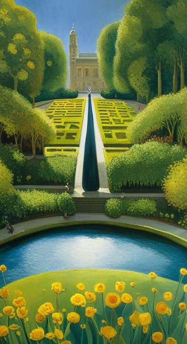 Ami the Ant's Garden: Surreal Illustration