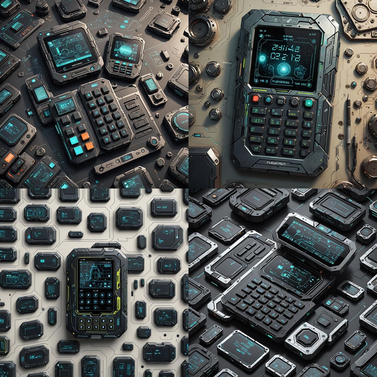 Futuristic Sci-Fi Datapad Design