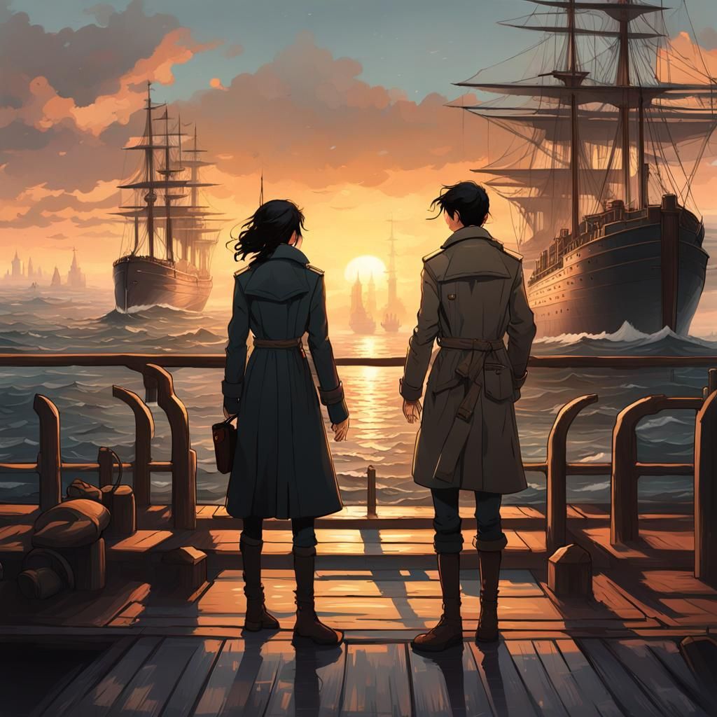 Stunning Sunrise Departure at Ketterdam Docks