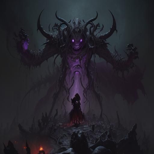 Death Demon in Dark Fantasy Style