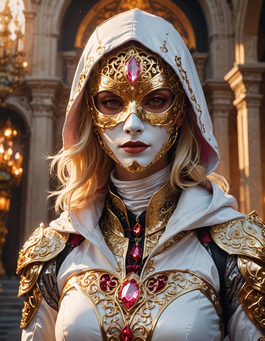 Female Assassin in Baroque Fantasy Digital Art