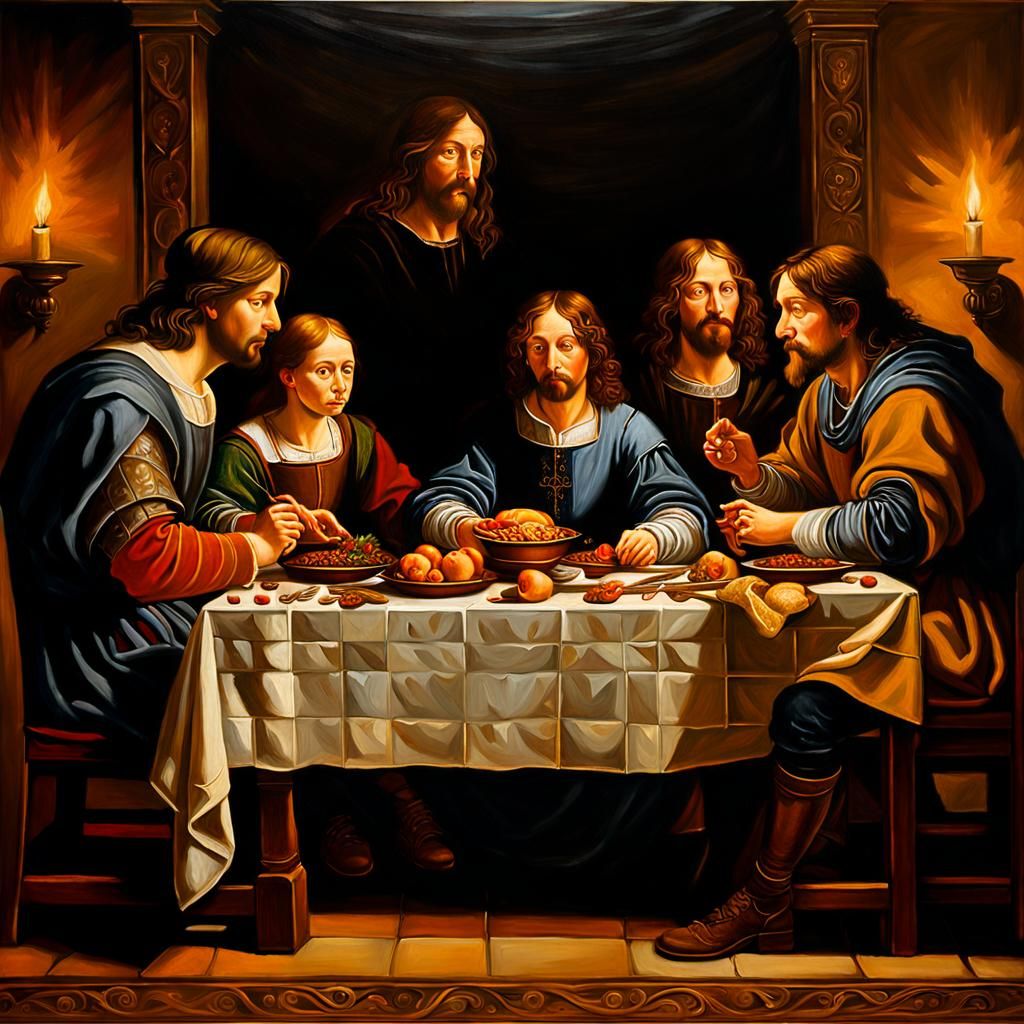 Vox Machina Feast: Renaissance Oil Painting