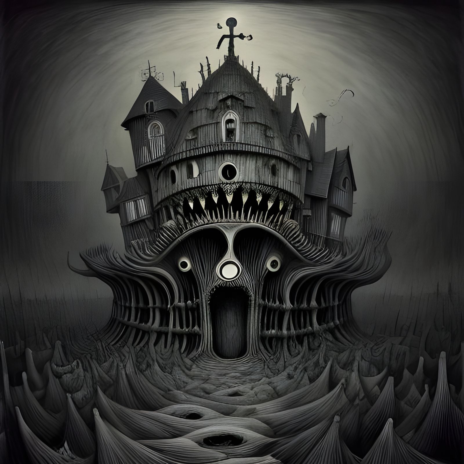 Gothic Abyss: Life's Fragile Shell