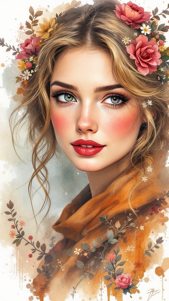 Blossoming Beauty in Traditional Ukrainian Folk Art