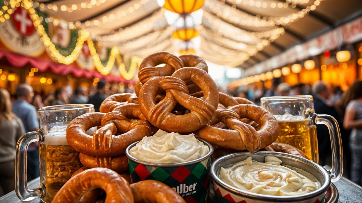 Oktoberfest Feast: Pretzels, Beer, and Bavarian Delight