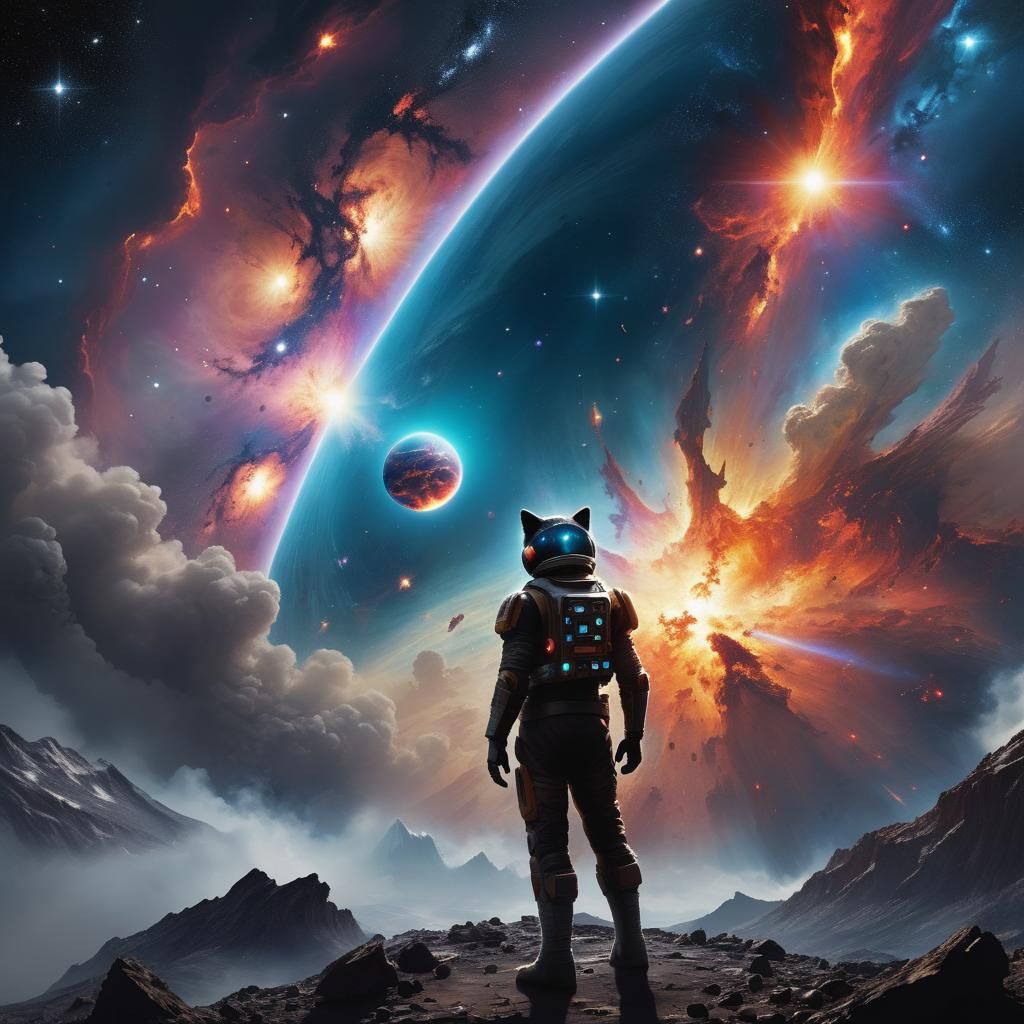 Witnessing a Galactic Cataclysm: Cosmic Spectacle