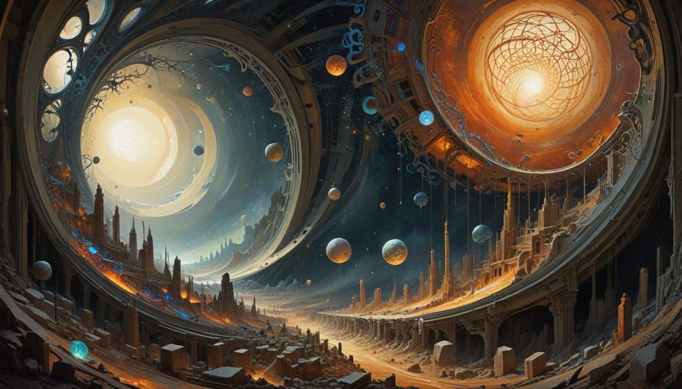 Visionary Apocalypse in Watercolour Style