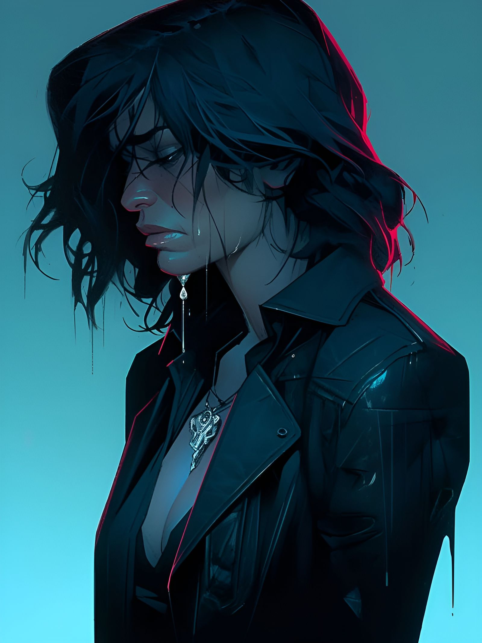 "A Heart Breaking End to a Disastrous Date" - A Midjourney/Niji Creation