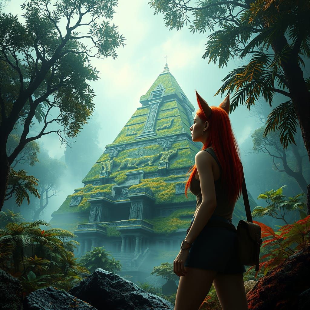 Mysterious Stone Pyramid Unveiled by Adventurous Red-Haired ...