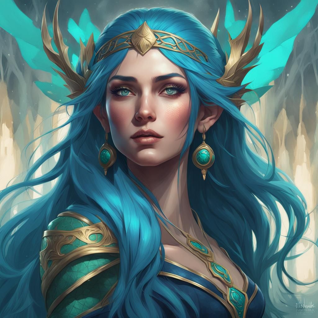Fantasy Elf Portrait with Dynamic Lighting