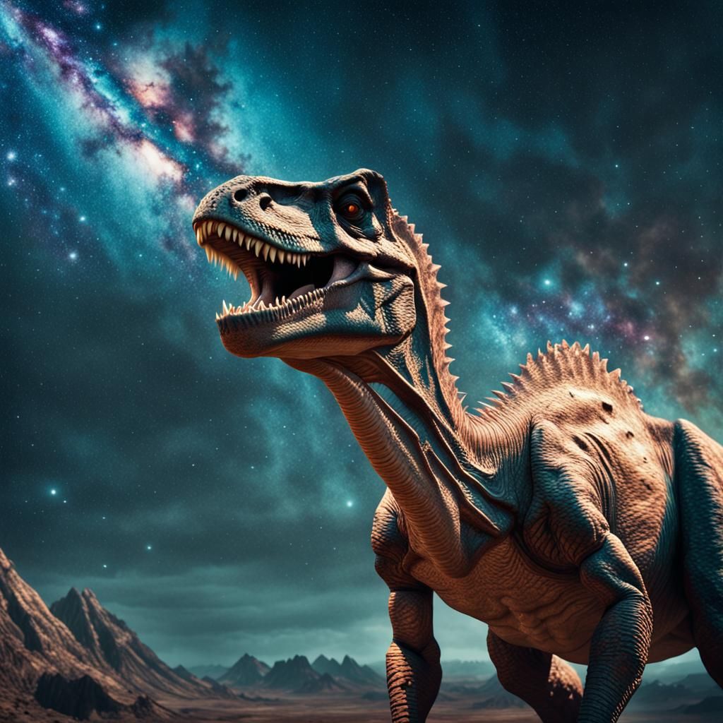 Galactic Dinosaur: A Sci-Fi Prehistoric Masterpiece