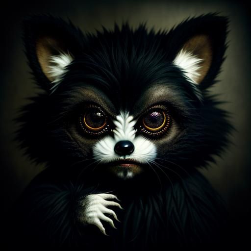 Eerie Fuzzy Creatures in Shadows: 3D Macro Photography