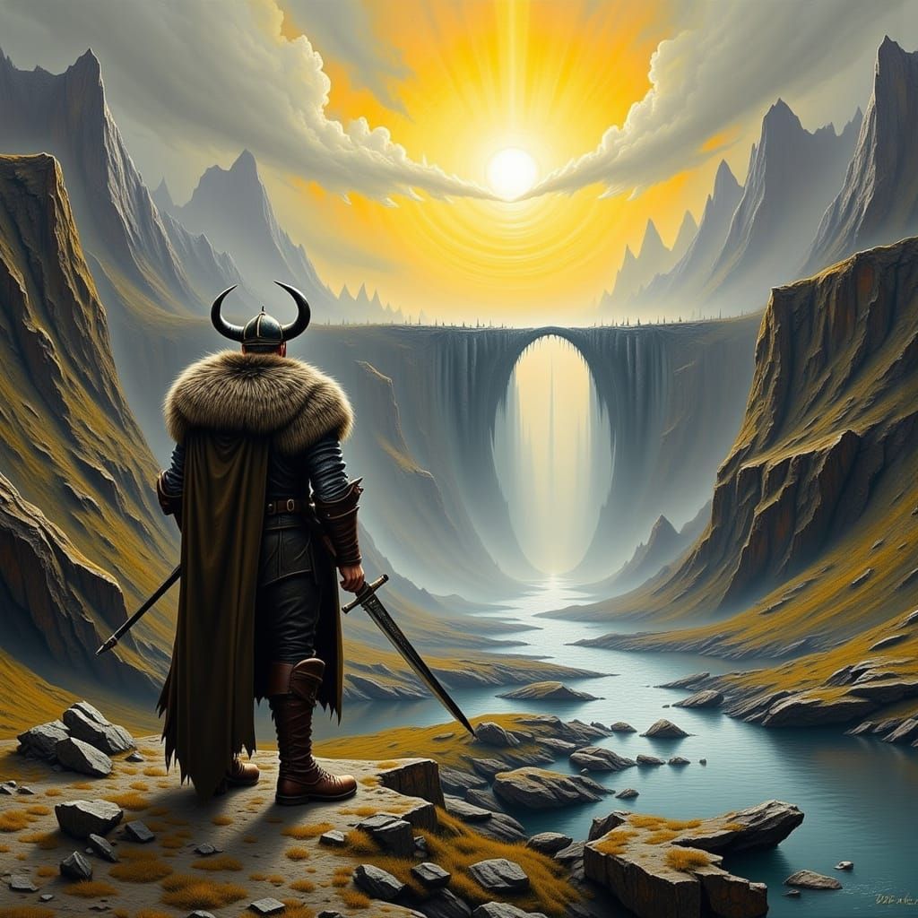 Viking Warrior Embarks on the Legendary Road to Valhalla