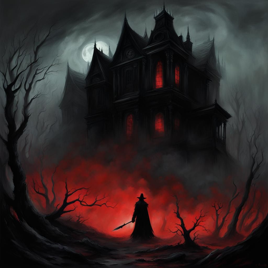 Haunted house at the end of the village