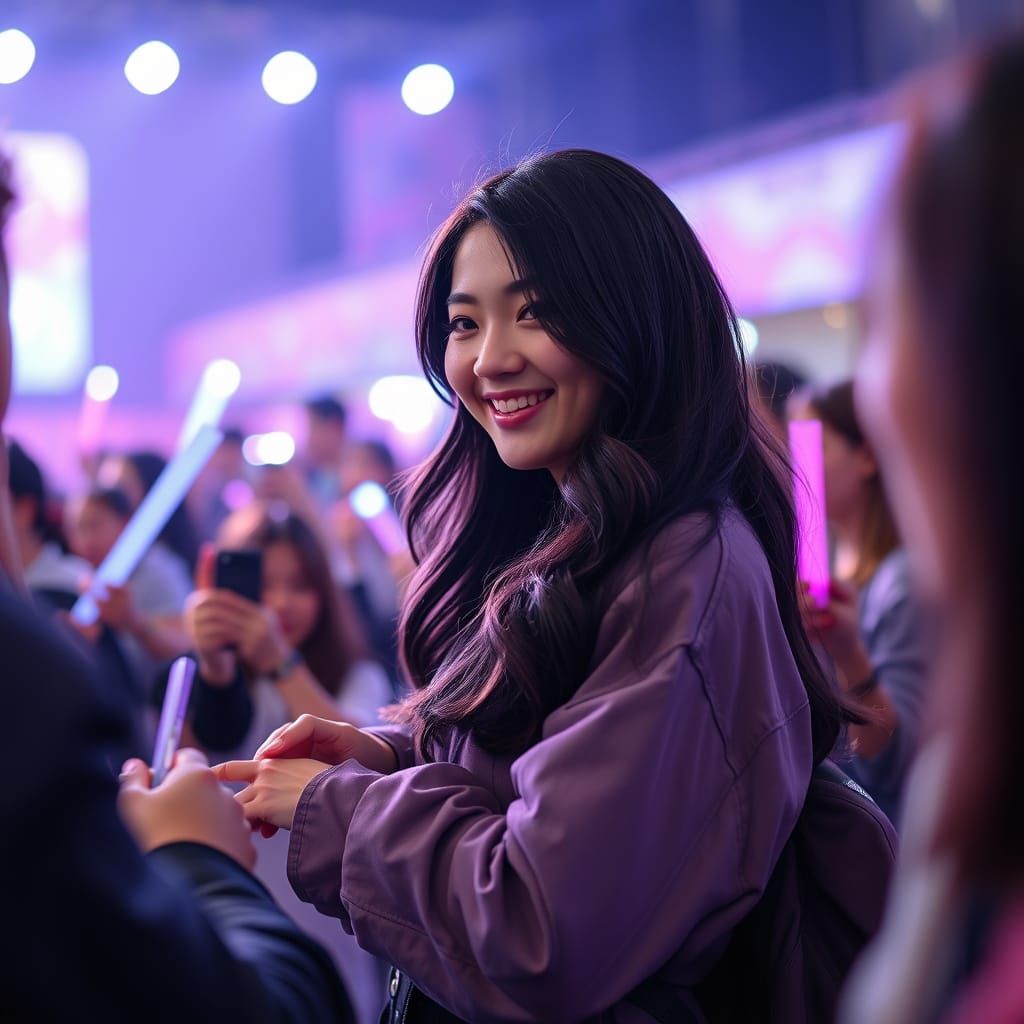 K-Pop Idol Mochi Connects with Fans in Heartwarming Moment