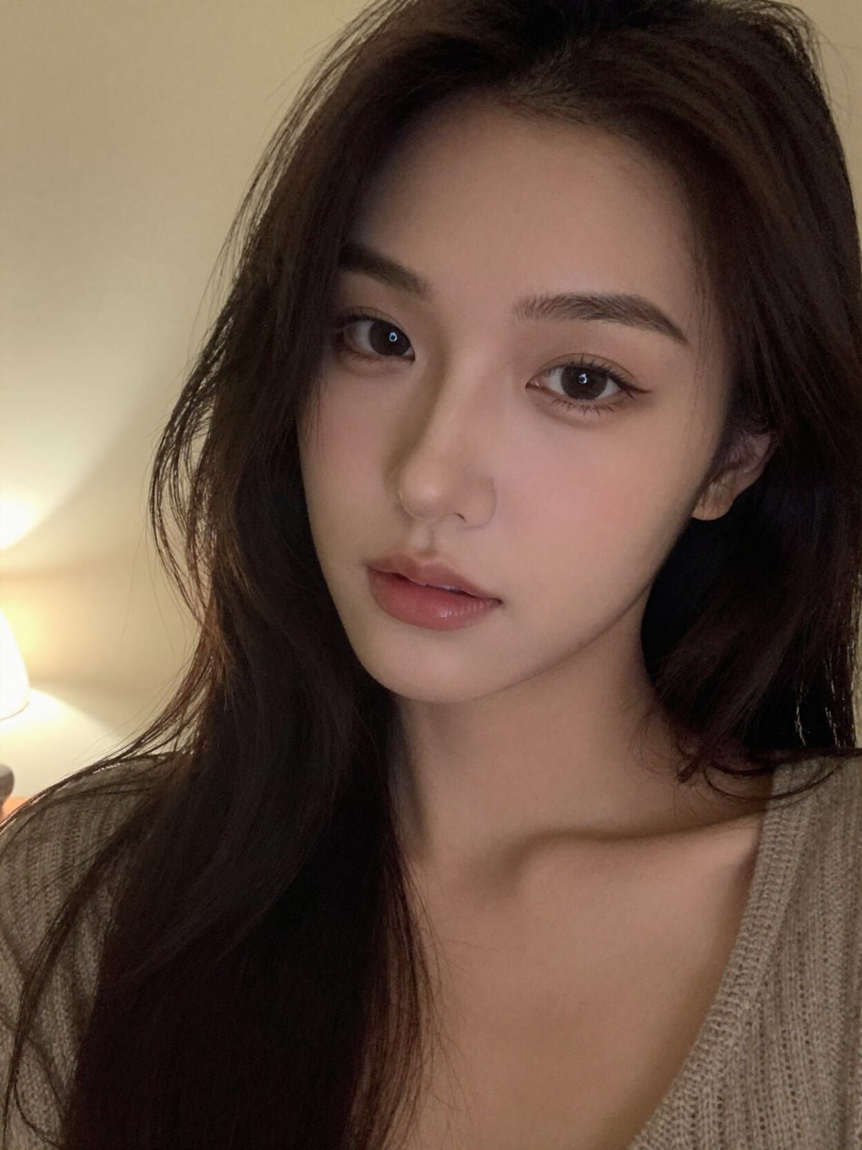 Realistic Hafu Girl Portrait in Warm Evening Light