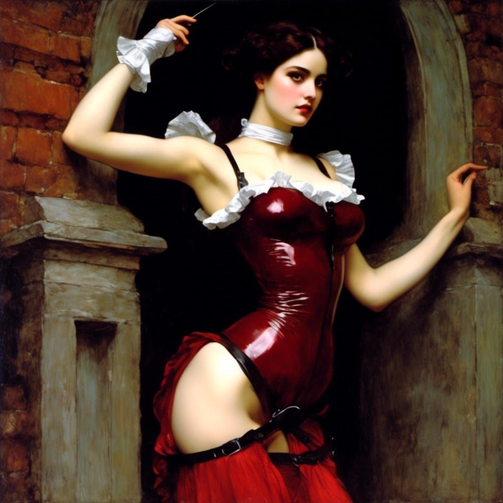 Science Fantasy Maid in Biomechanical Style