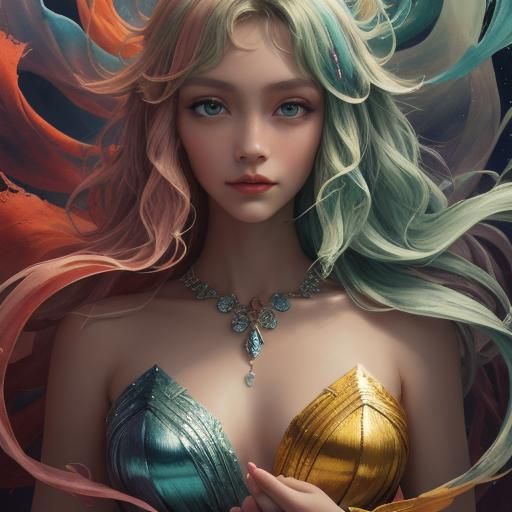 Ethereal Watercolor Vortex in Pastel Landscape