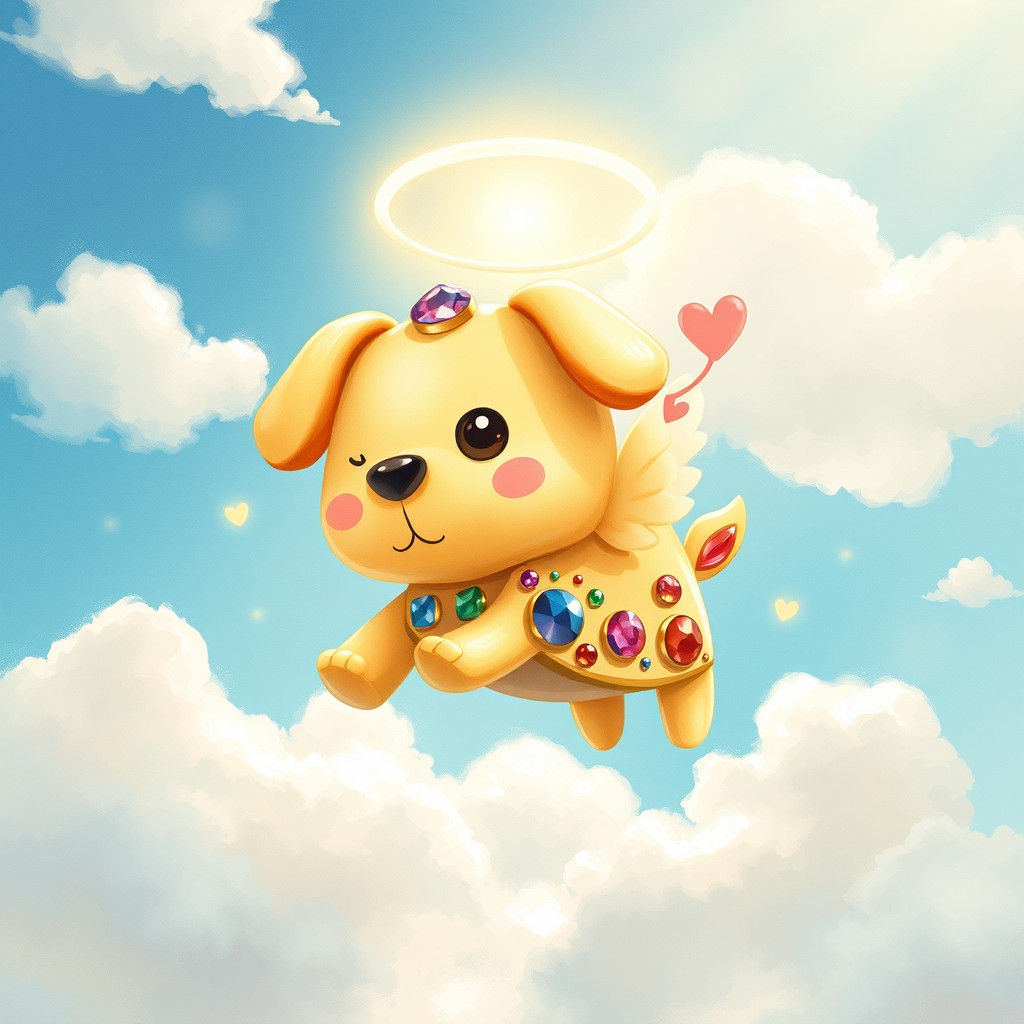 Flying Butter: Gem-Encrusted Whimsical Delight