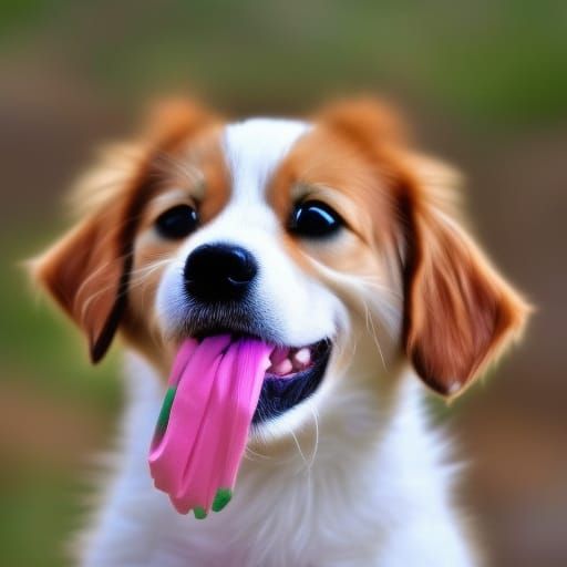 Adorable Fluffy Puppy: A Sweet AI Portrait