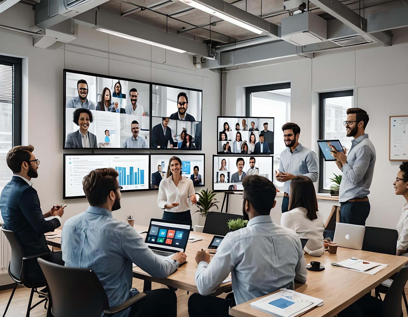 Remote Team Brainstorming Session via Video Conference