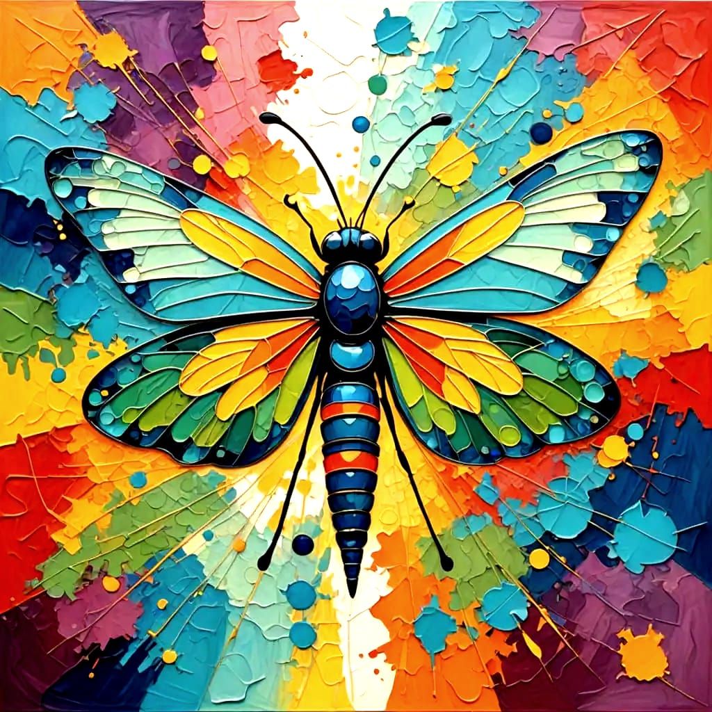 Surreal Artistgami Woofly in Vibrant Abstract Colors