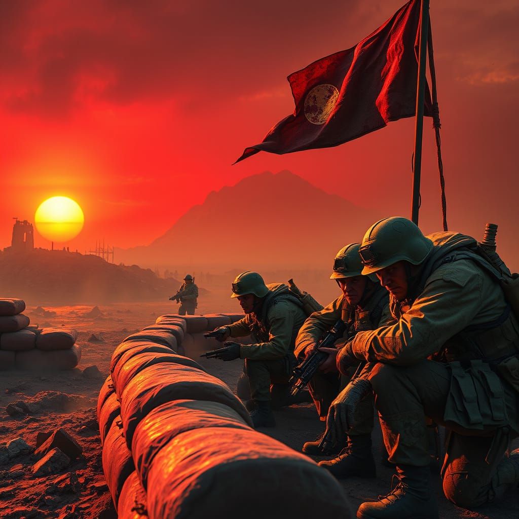 Battle-Scarred Warriors Make Last Stand in Desolate Wastelan...