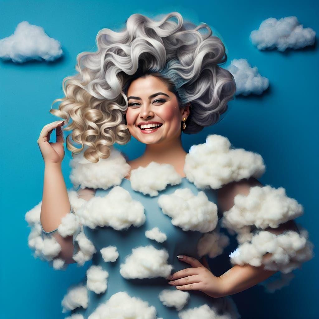 Smiling Plus-Size Spanish Woman Portrait