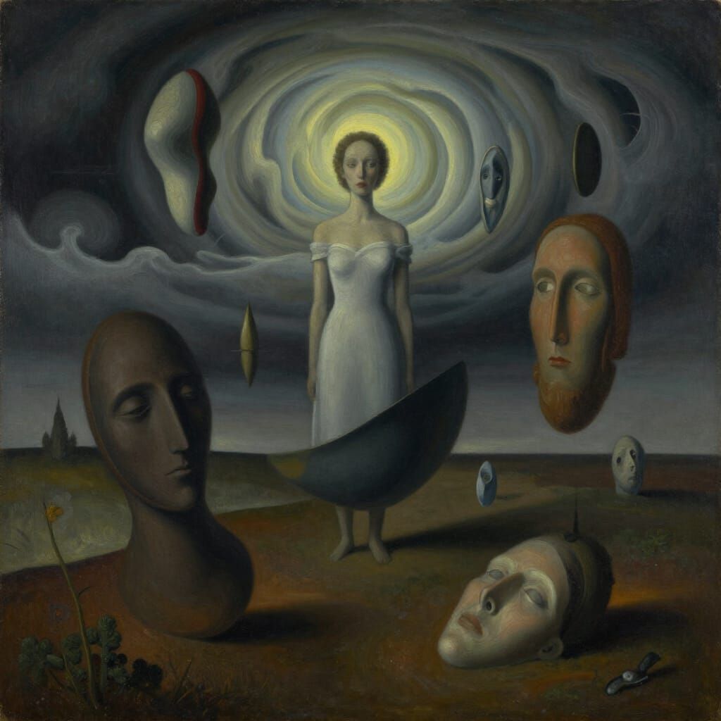 Surrealist Oil Painting of Abstract Reality