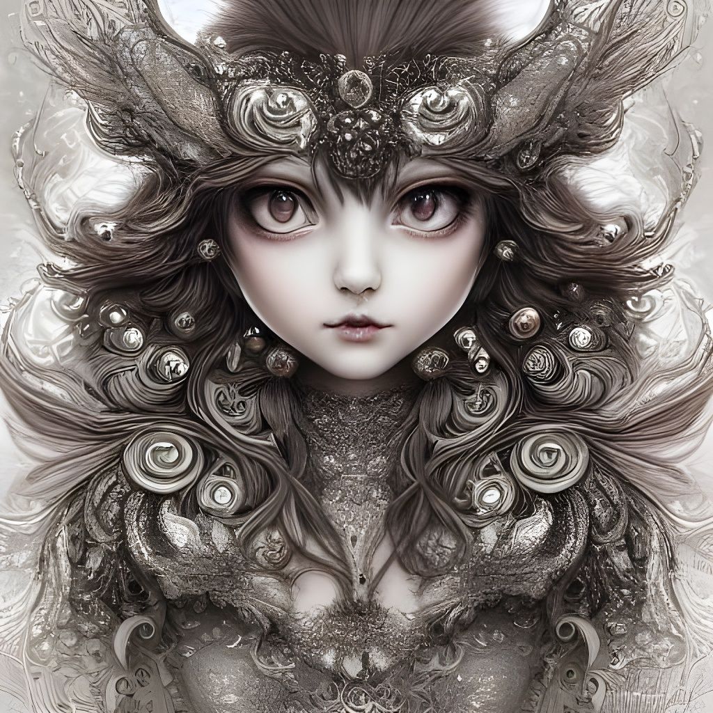 Magical Pearlescent Filigree in Hyperdetailed Style