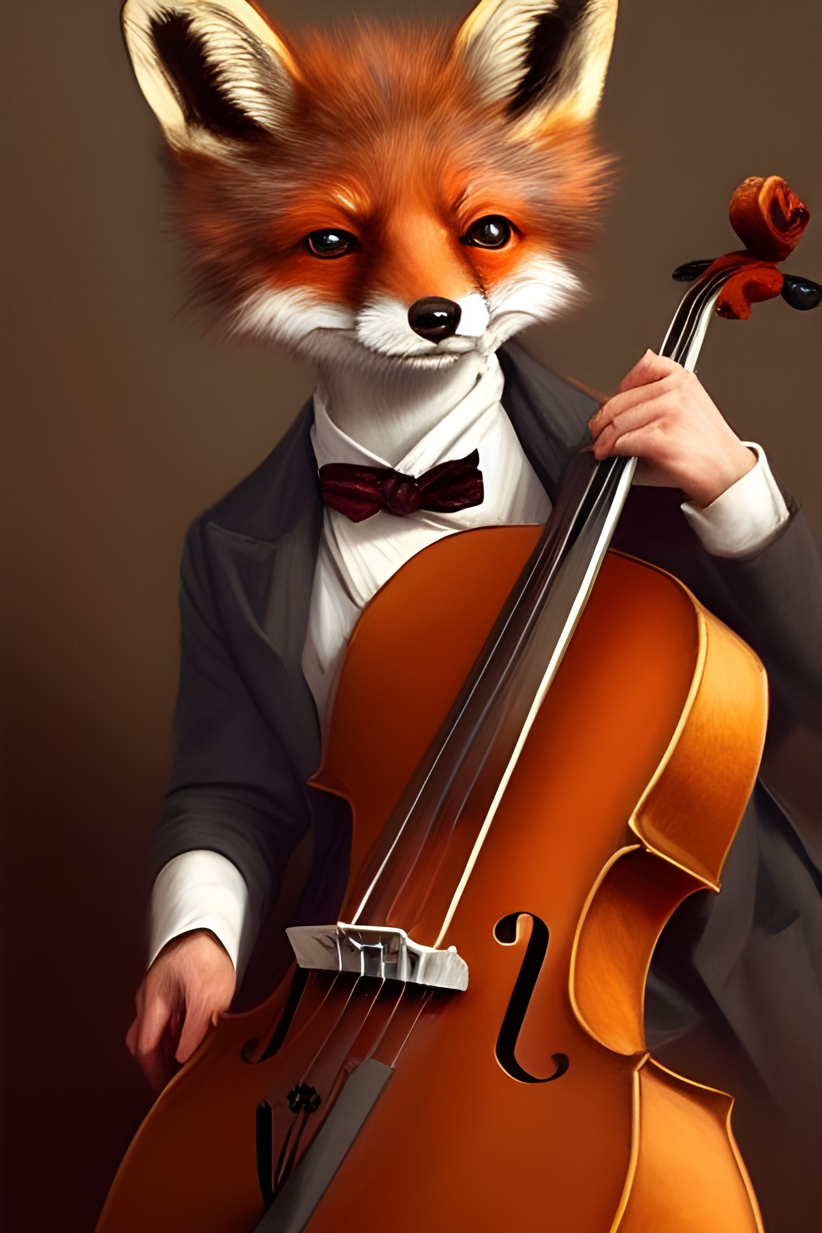 Victorian Fox Cellist Portrait on Artstation