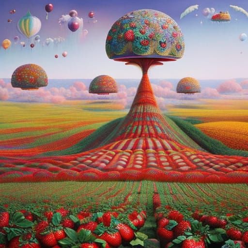 Steampunk Strawberry Princess in Dreamlike Strawberry Fields