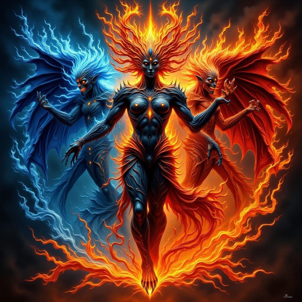 Hellfire Furies in Ancient Iconography