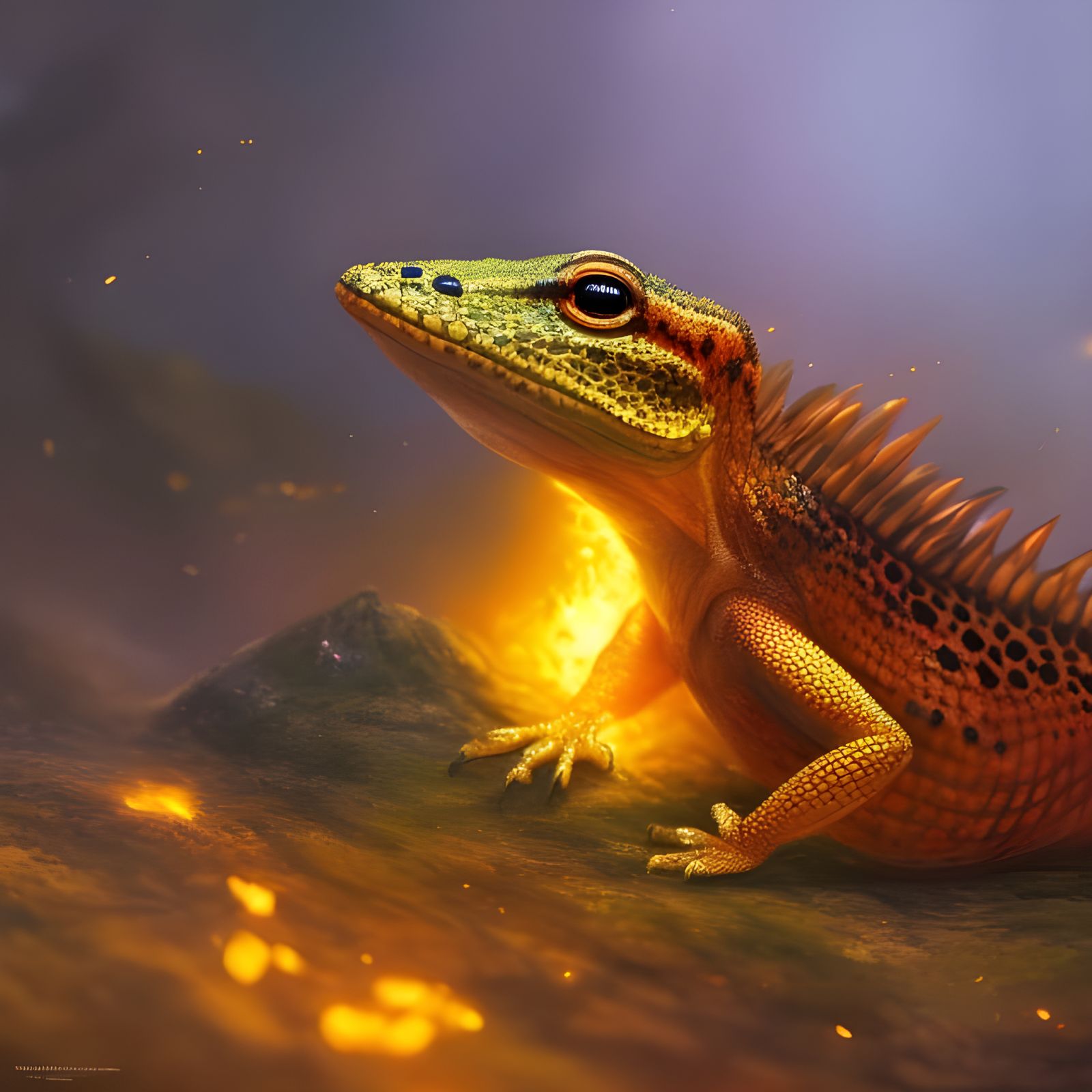 A cute lézard of fire 🔥