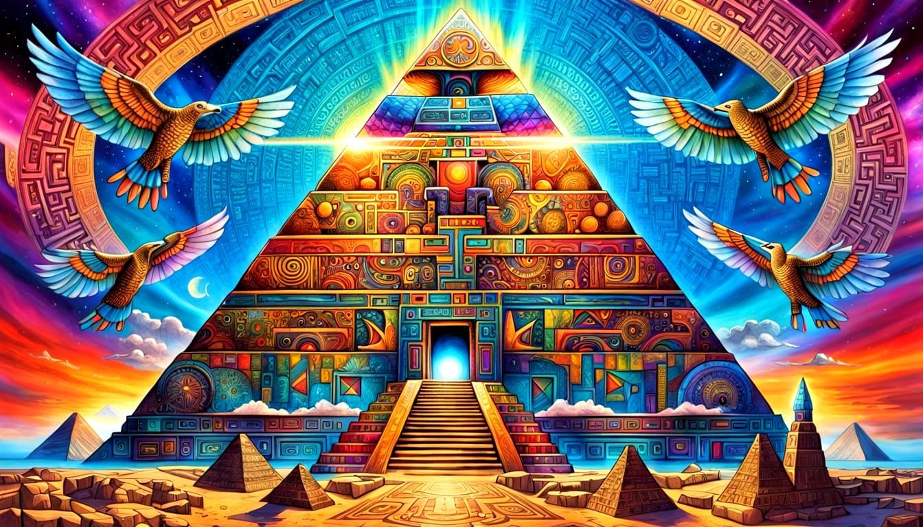 Isis and Atlantis: A Psychedelic Fantasy Scene