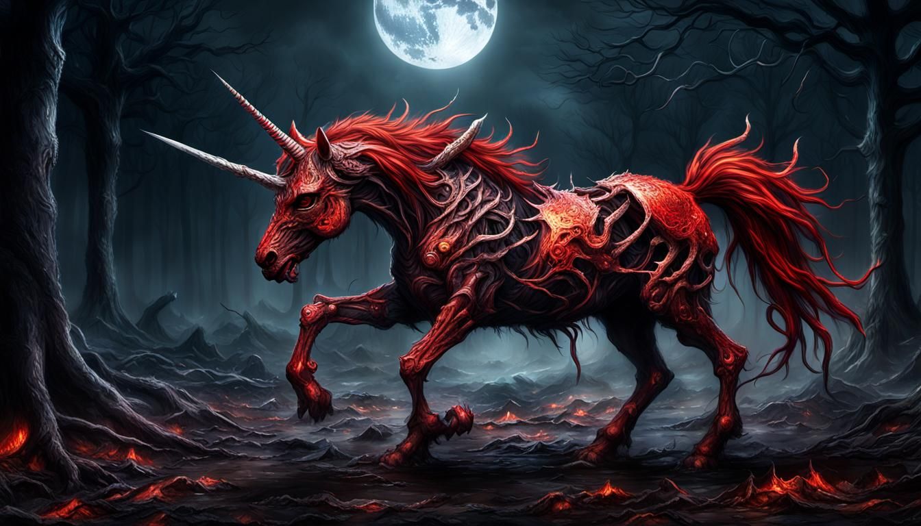 Mutated unicorn of death, Mud thick like sin dragging me dow...