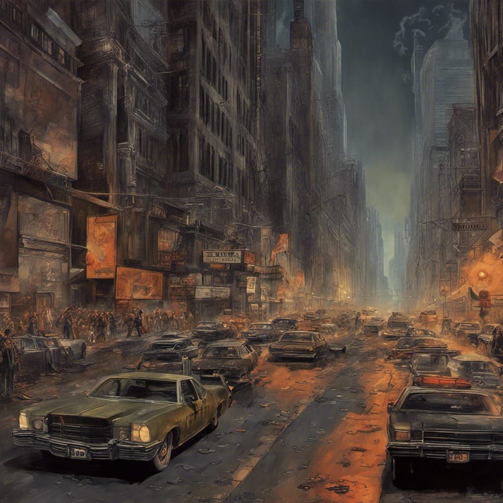 Escape from New York Matte Painting