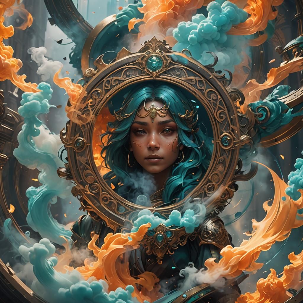 Smoke Ring Concept Art in 8K Resolution