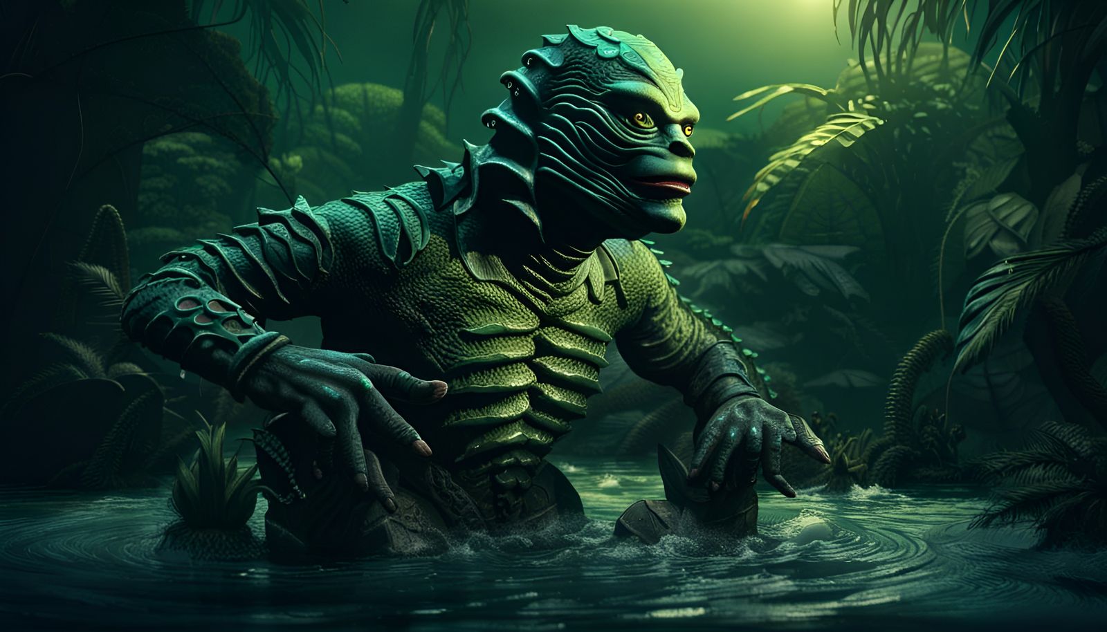 Creature from the Black Lagoon: 3D Digital Art