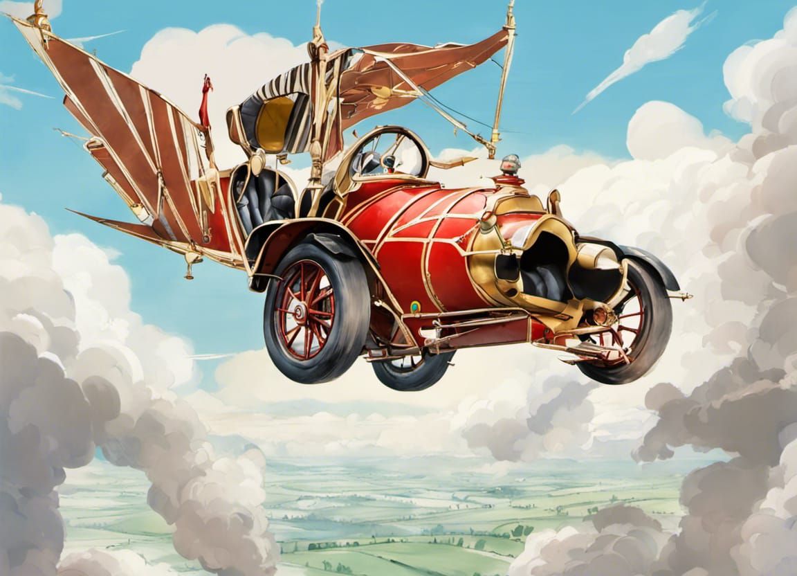 Chitty Chitty Bang Bang Car Flying