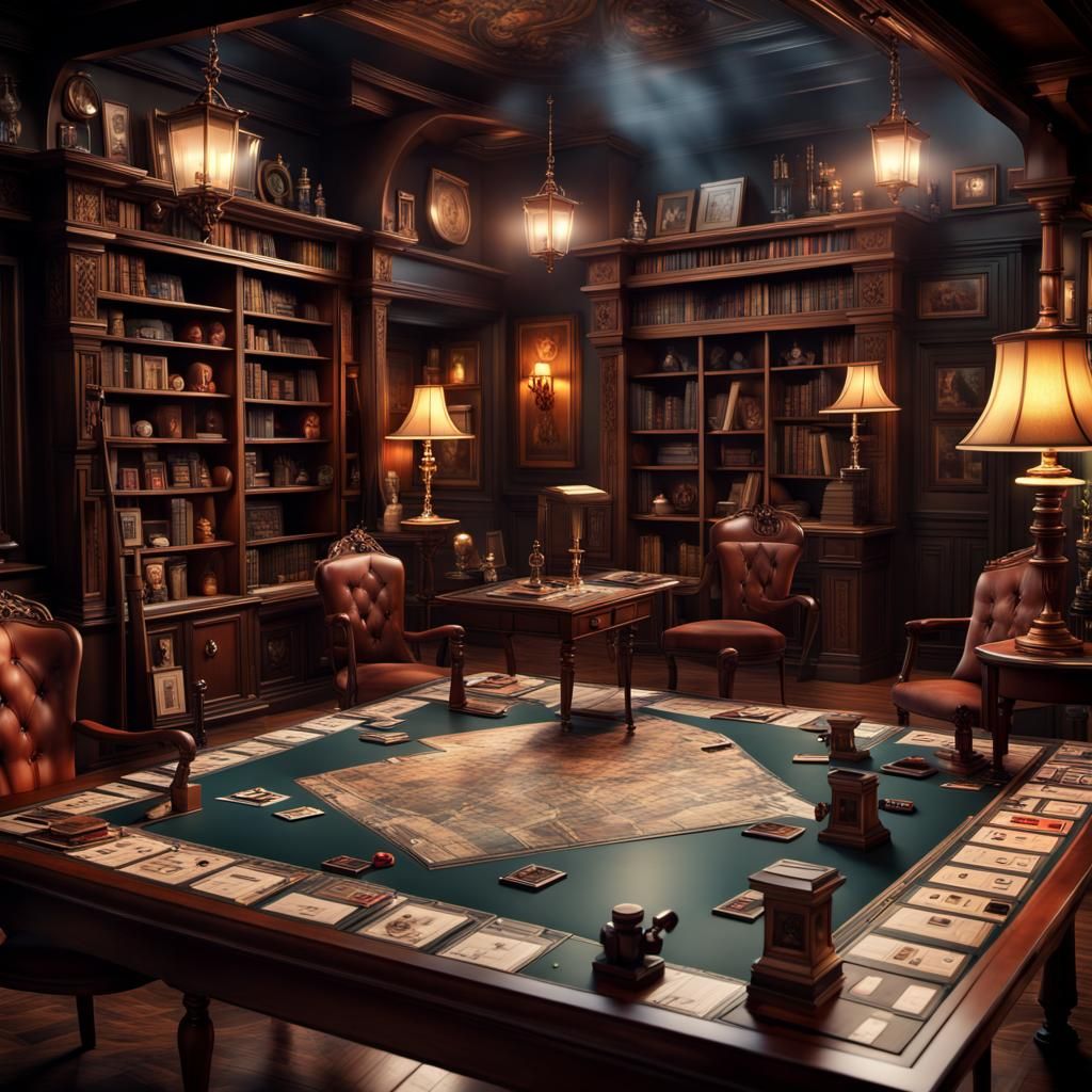 Large Format 3D Cluedo Game Board