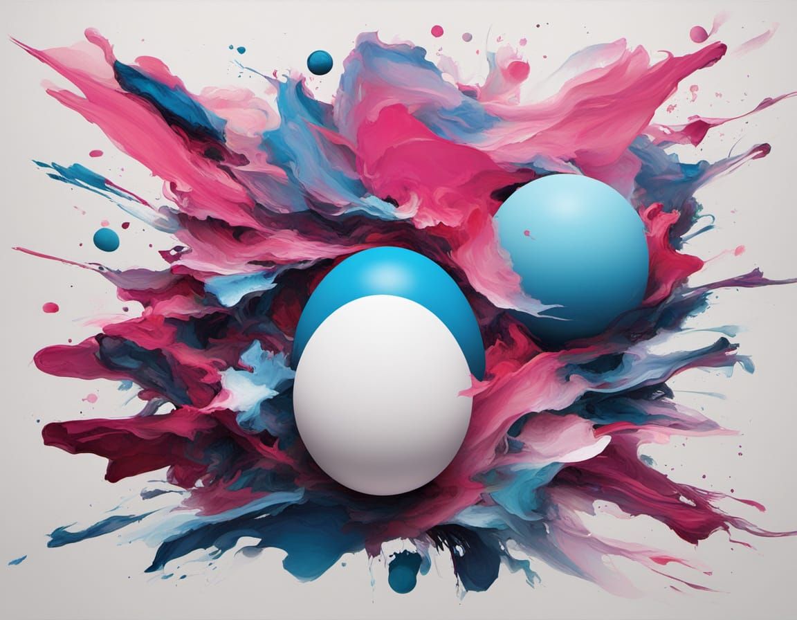 Abstract Surrealism Painting of Karry Fuzzy Wuzzy