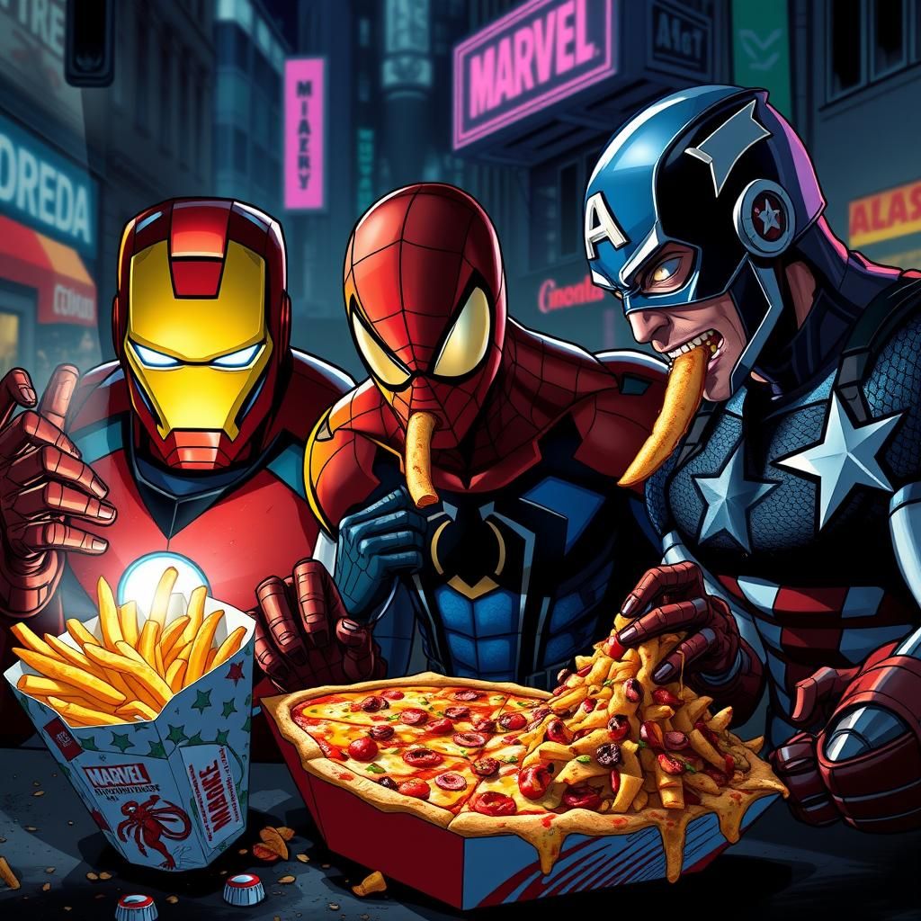 Ever wondered what junk food your favourite superheros binge...