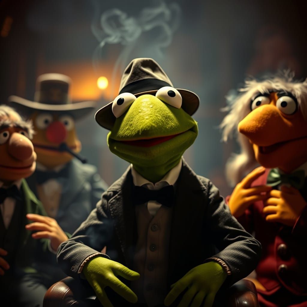 Muppet Godfather Masterpiece in Dark, Gritty Style