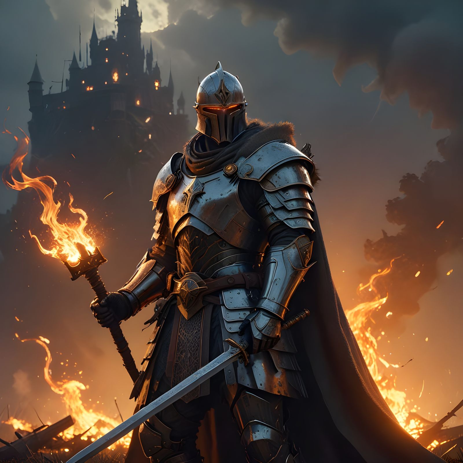 King Arthur in Epic Cinematic Armor