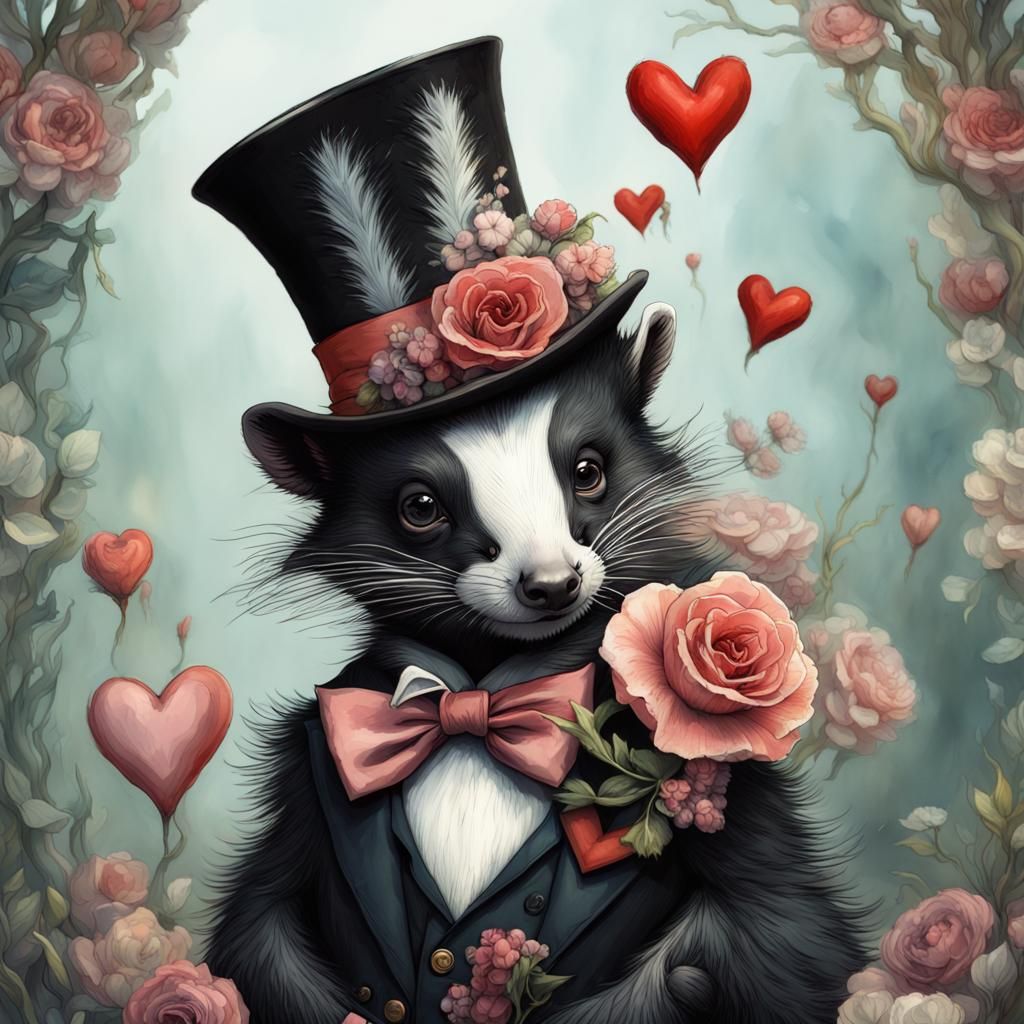 Wild Valentine Skunk
