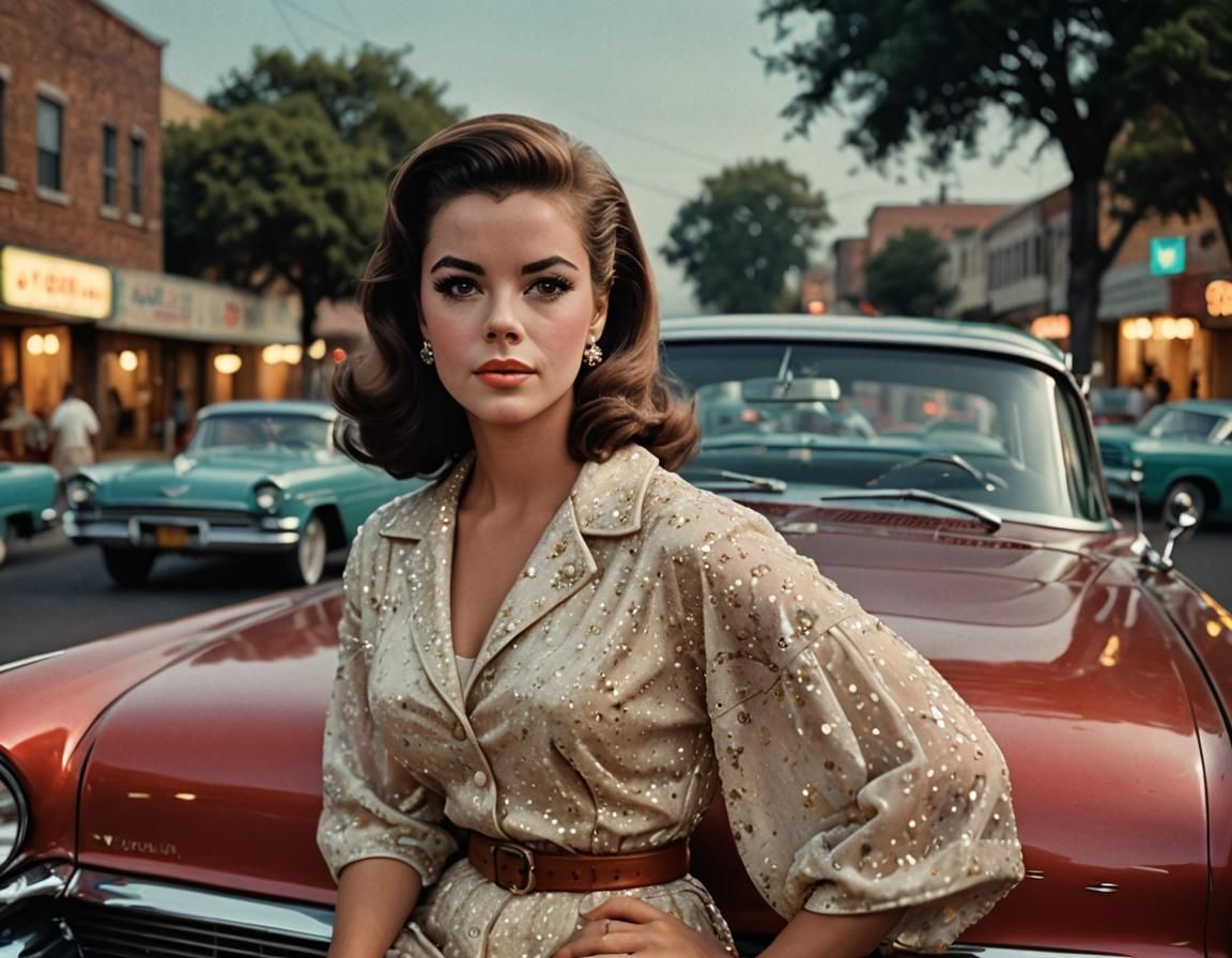 "...lookin' real good, like Natalie Wood, on a Pontiac hood"