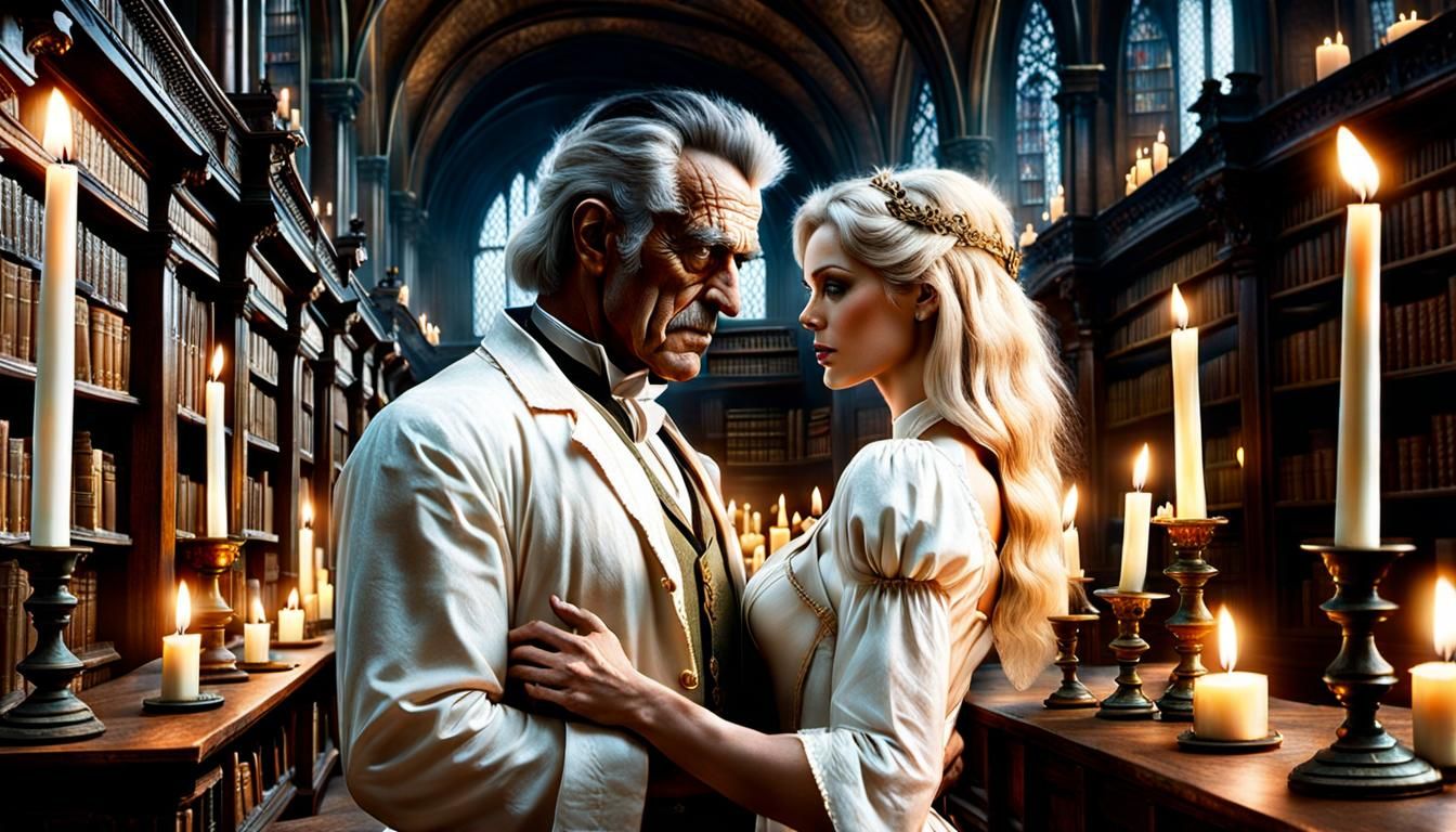 Dr. Frederick Frankenstein and his Mistress named Inga in th...